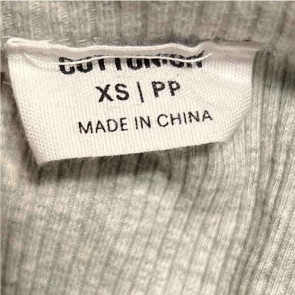 Gray Ribbed Tank Top - Picture 3 of 3